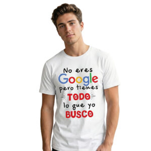 Camiseta "Mejor que Google" - Hombre