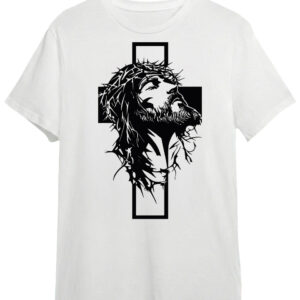 Camiseta Rostro de Cristo en Cruz